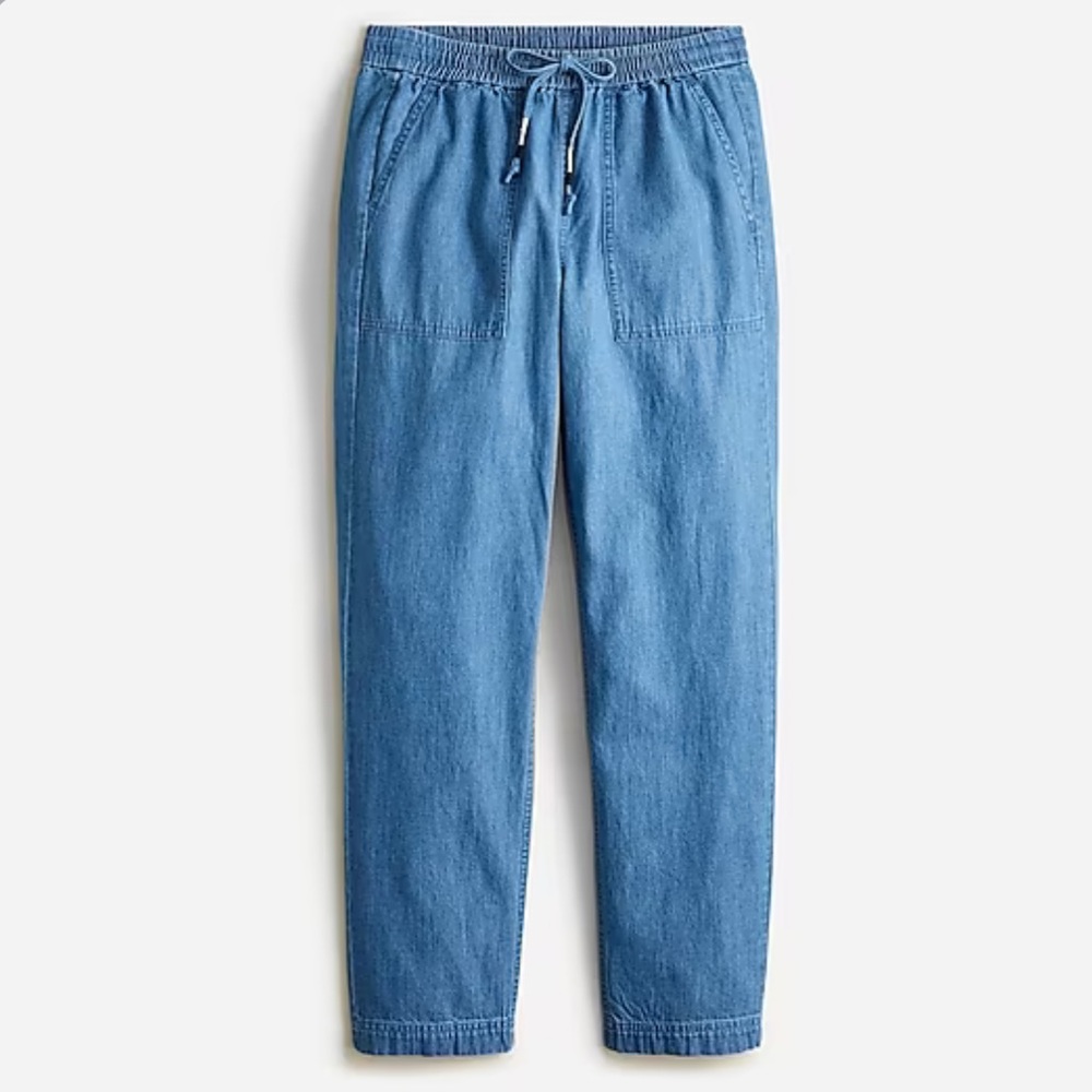 J.Crew New seaside pant in chambray